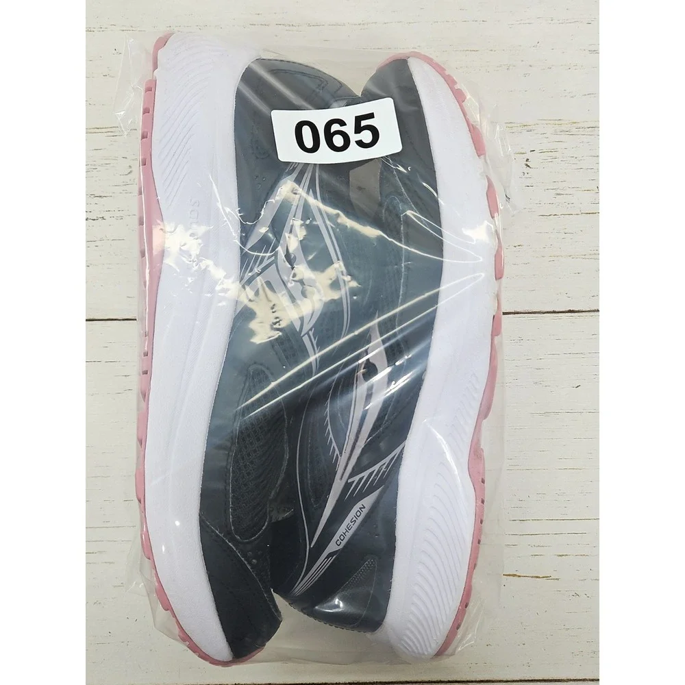 Saucony Cohesion 14 Athletic Running Shoes Womens 9.5 Wide Black Pink S10628-1